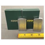 2 Zippo Lighters W/ Original Box