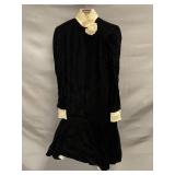 Vintage Black Velvet Dress
