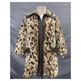 Vintage Safari Sportowne Faux Fur Coat Size 8