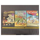 3 Vintage Walt Disney Mickey Mouse Books