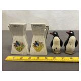 Vintage Glazed Salt & Pepper Shakers