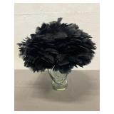Vintage Black Feather Hat