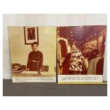 2 Vintage Photos On Hardboard Size 18'x 22.5ï¿½
