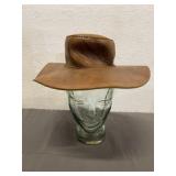 Vintage Homemade Leather Hat
