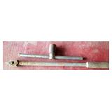 Vintage Metal Socket Wrench Tools Set
