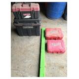 Craftsman Toolbox, Milwaukee Cases, and Level Set