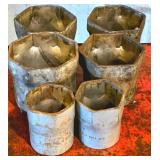 Six Large Heavy-Duty Hex Sockets