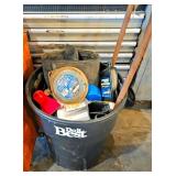 Bulk Trash Can Filled With Miscellaneous Shop Item