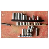 Socket Set with Assortment of Socket Sizes and Hol