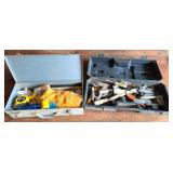 Two Toolboxes Filled With Tools and Supplies