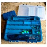 Plano Fishing Tackle Box with Buck Knife