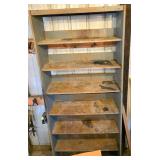 Metal Shelving Unit With Seven Shelves