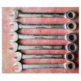 Six GearWrench Combination Wrenches