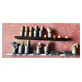 Socket Set and Universal Joint Adapters on Rail Ho