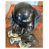 HJC Motorcycle Half Helmet with Accessories