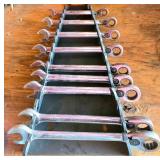 Blue-Point Ratcheting Wrenches in Holder