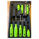 Screwdriver Set with Green Handles