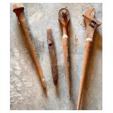 Four Rusted Vintage Metal Tools