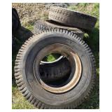 Four Used Tires With Wheels