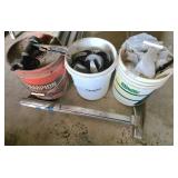 Miscellaneous Hardware with Buckets and Tools