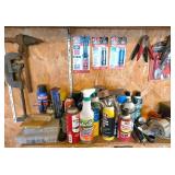 Workshop Tools, Adhesives, and Supplies Lot
