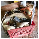 Ratchet Straps, Hooks, and Bungees in Storage Crat