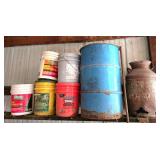 Buckets, Drum, and Milk Can