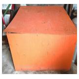 Large Wooden Storage Box with Hinged Lid