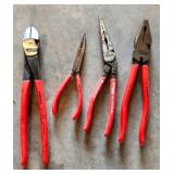 Knipex Hand Tools with Red Handles