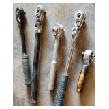 Five Hand Ratchets with Various Handles
