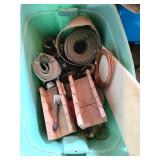 Tools and Supplies in Storage Tubs