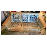 Metal Bench With Decorative Cut-Out Design