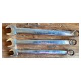 Three Snap-on Combination Wrenches
