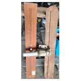 2 Bull Float Heads with Rusted Finish
