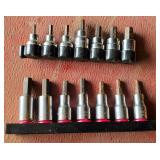 Hex Bit Socket Drivers with Storage Rails