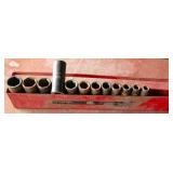 Craftsman SAE Socket Set with Metal Case
