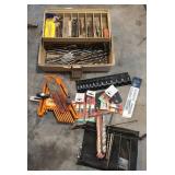 Drill Bits and Accessories in Organized Case