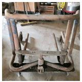 Rustic Metal Jack with Wheeled Base