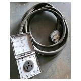 Outdoor Power Supply Outlet with Heavy-Duty Cable