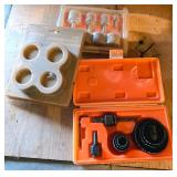 Two Tool Kits with Hole Saws and Accessories