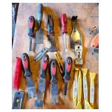Hand Tools Including Scrapers and Pry Bars