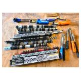 Hand Tools Including Socket Rail Set