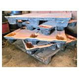 Stack of Plastic Industrial Pallets With Unique Cu