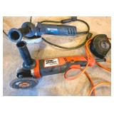 Bosch and Firestorm Angle Grinders With Accessorie