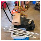 Welding Cart with Shelf Brackets and Components