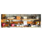 Contents of Garage Shelving With Tools and Accesso