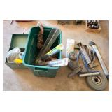 Tools, Equipment, and Materials in Storage Bins