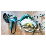 Makita Corded Drill and Circular Saw Set