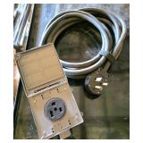 NEMA 14-50 Outlet with Heavy-Duty Power Cord