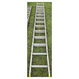 24ft Aluminum Extension Ladder with Yellow Caps